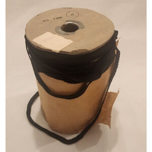 1 (Full Spool) - Black, 5228 - 1/4 inch - Elastic Stretch Band Trim